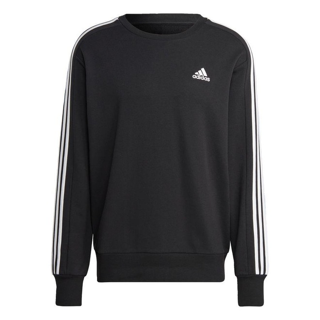 Blusão de Moletom sem Capuz adidas Essentials 3-Stripes - Masculino - Foto 1