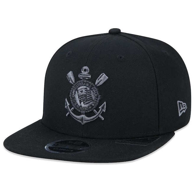 Boné Aba Reta New Era 9Fifty Original Fit Corinthians Futebol - Snapback - Adulto - Foto 1