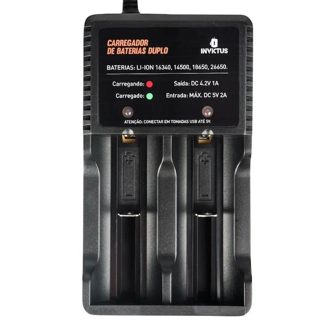 Carregador de Baterias Duplo Invictus Enterprise - Foto 1