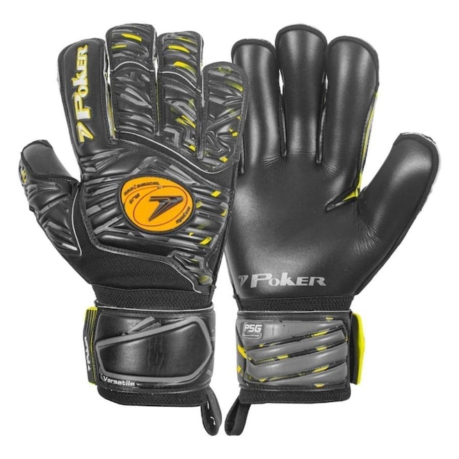 Luvas de Goleiro Poker Profissional Versatile - Adulto - Foto 1