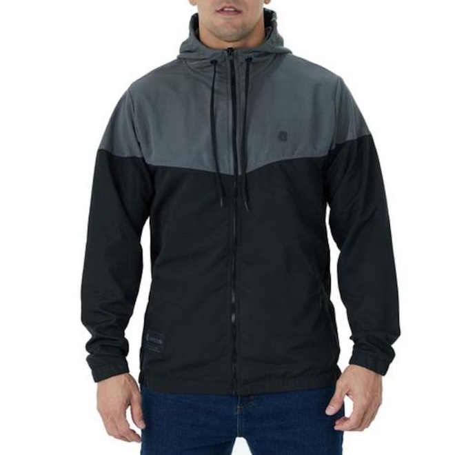 Jaqueta Corta Vento com Capuz Invictus Double - Masculina - Foto 1