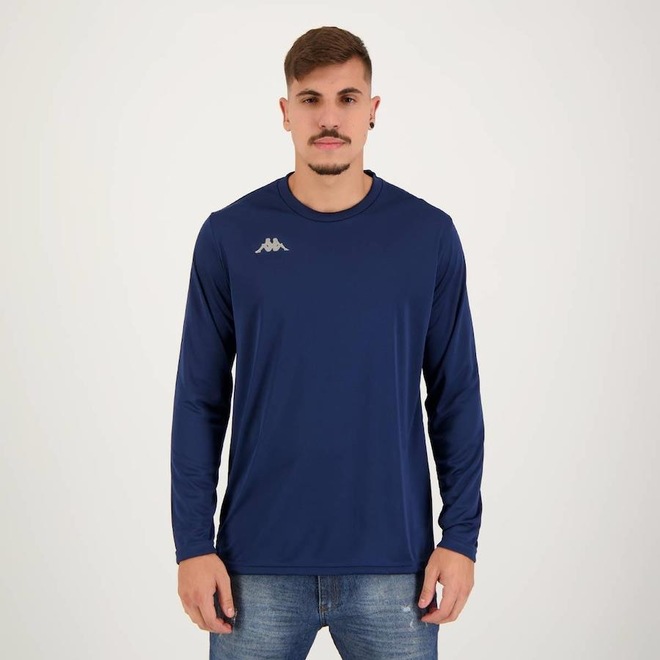 Camiseta Kappa Manga Longa Medena UV40+ - Masculina - Foto 1
