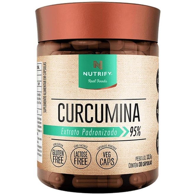 Curcumina Vegano Nutrify - 30 Capsulas - Foto 1