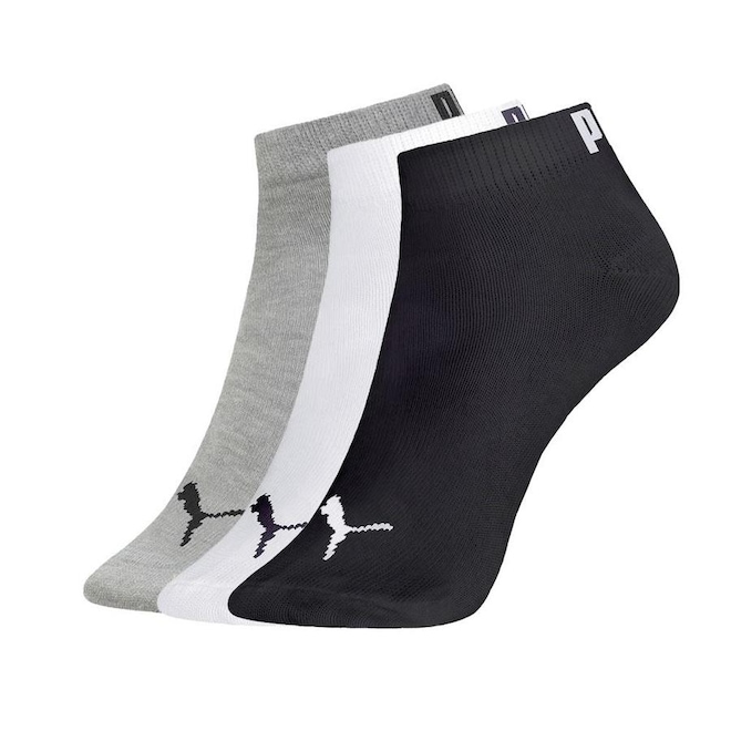Kit de Meias Sapatilha Puma - 29 a 34 - 3 Pares - Foto 1