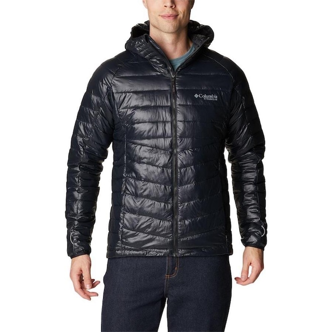 Jaqueta com Capuz Columbia Titanium Platinum Peak Hood - Masculina - Foto 1