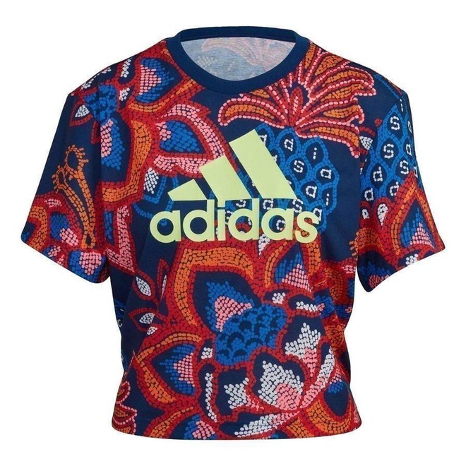Camiseta Cropped adidas Farm Rio Hi5238 - Feminina - Foto 1