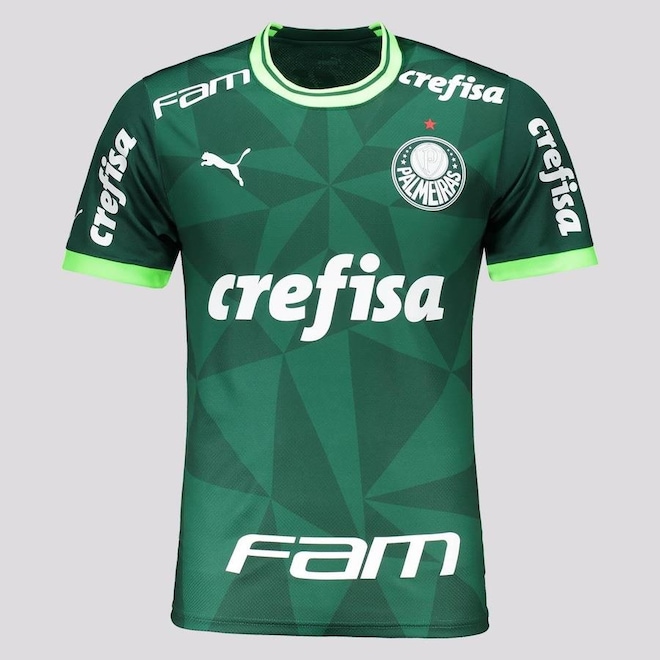 Camisa do Palmeiras I 2023 com Patrocínio Puma - Masculina - Foto 1