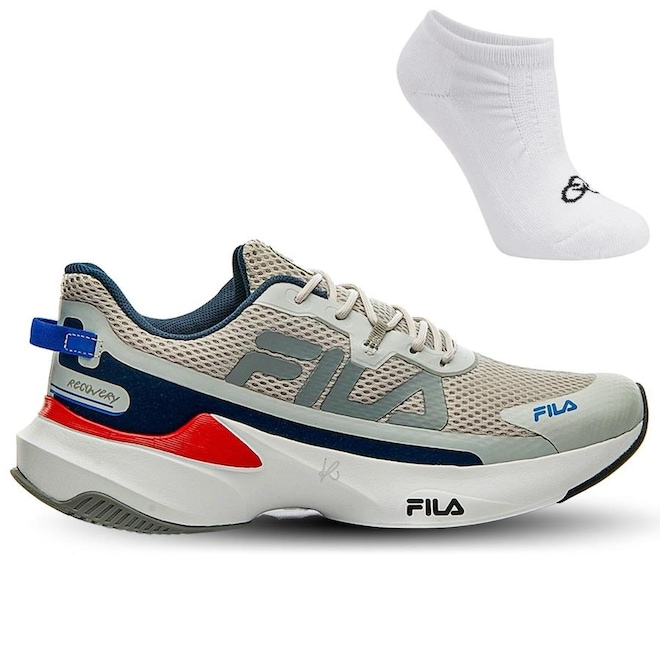 Tênis Masculino Fila Recovery + Par de meia - Foto 1