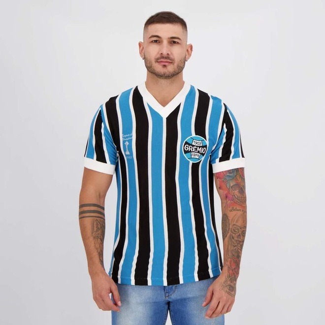 Camisa do Grêmio Retrô 1983 N° 7 Futfanatics - - Masculina - Foto 1