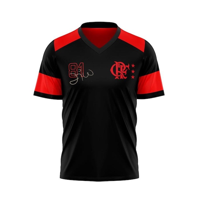 Camiseta do Flamengo Zico Retrô - Infantil - Foto 1