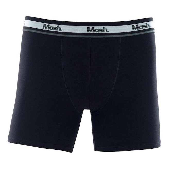 Cueca Boxer Longa Mash Cotton Elástico - Adulto - Foto 1