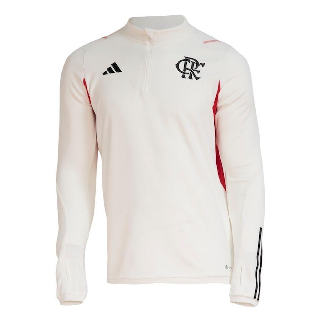 Camiseta Manga Longa de Treino CR Flamengo Tiro 23 adidas - Masculina - Foto 1