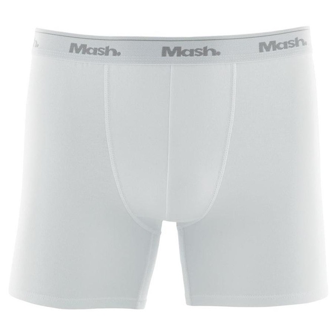 Cueca Boxer Longa Mash Masculina Cotton Algodão Elástico - Foto 1