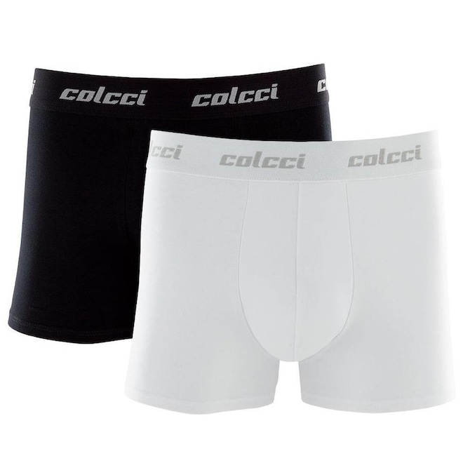 Kit Cueca Boxer Colcci 2 Peças Masculina Algodão com Elástico - Foto 1