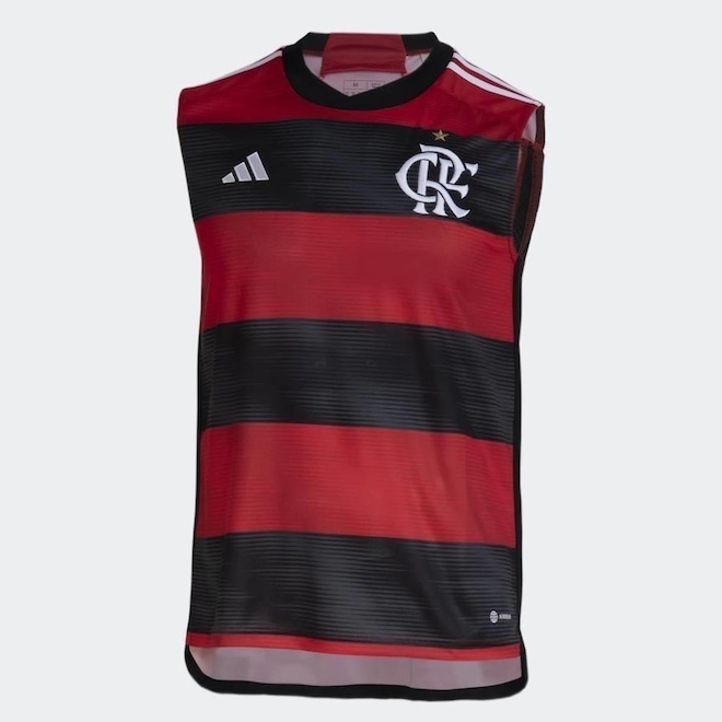 Camiseta Regata do Flamengo I 2023 adidas - Masculina - Foto 1