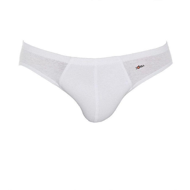 Kit de Cuecas Slip Zorba Algodão 791 - 10 Unidades - Adulto - Foto 1