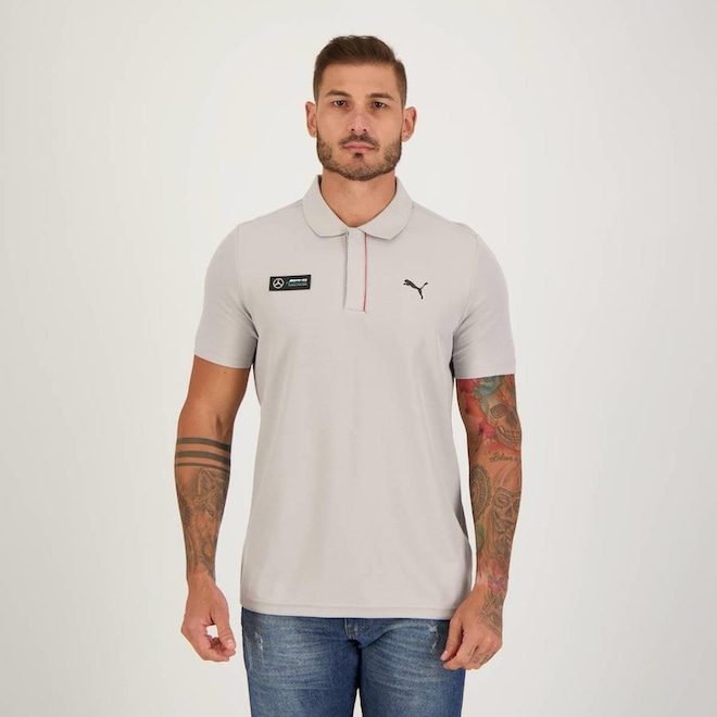 Camisa Polo Puma Mercedes Team AMG Petronas MAPF1 - Masculina - Foto 1