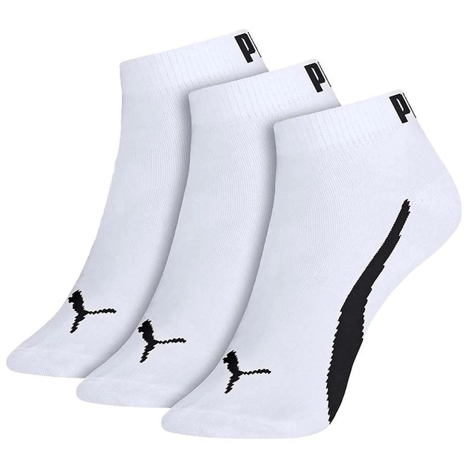 Kit de Meias Sapatilha Puma Logo co 3 Pares - Adulto - Foto 1