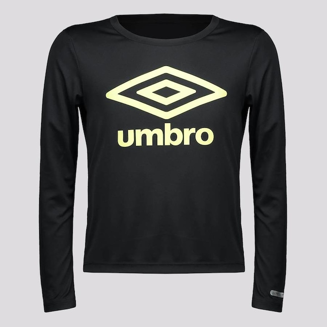 Camiseta Umbro Manga Longa Basic UV - Infantil - Foto 1