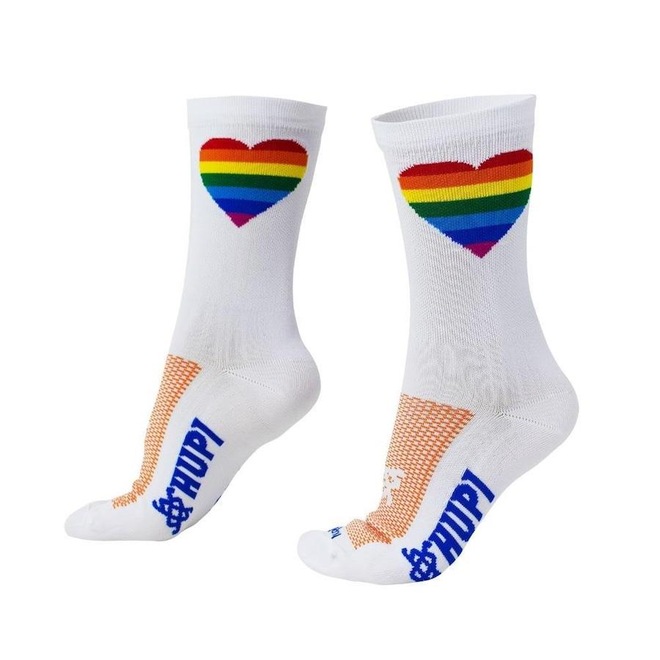 Meia Cano Médio HUPI Colorful Heart 34 ao 38 - Adulto - Foto 1