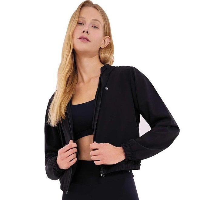 Jaqueta com Capuz Alto Giro Tecnospan Sport - Feminina - Foto 1