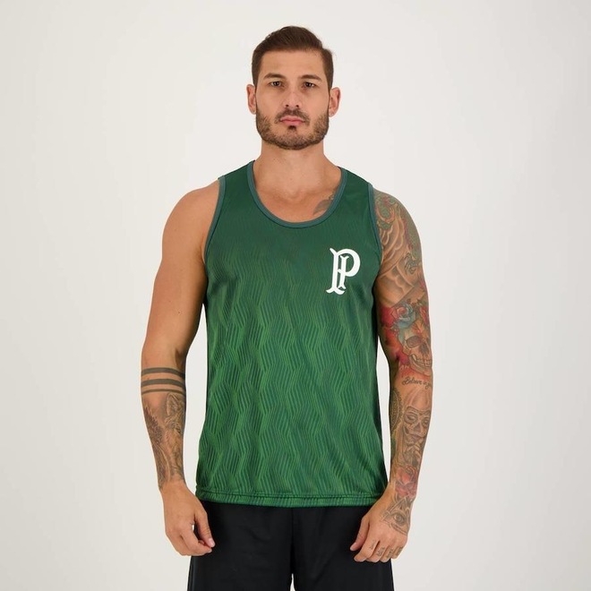 Camiseta Regata do Palmeiras Match Palestra Futfanatics - Masculina - Foto 1