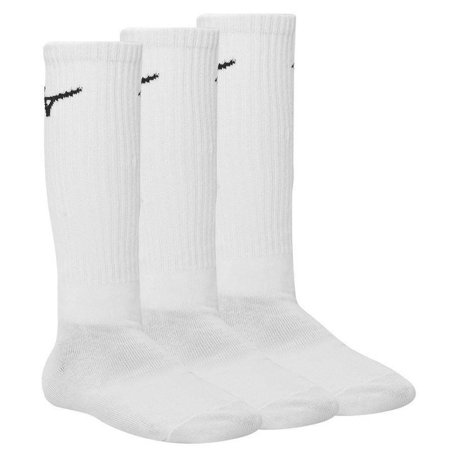 Kit de Meia Cano Alto Mizuno Basic - 3 Pares - Adulto - Foto 1