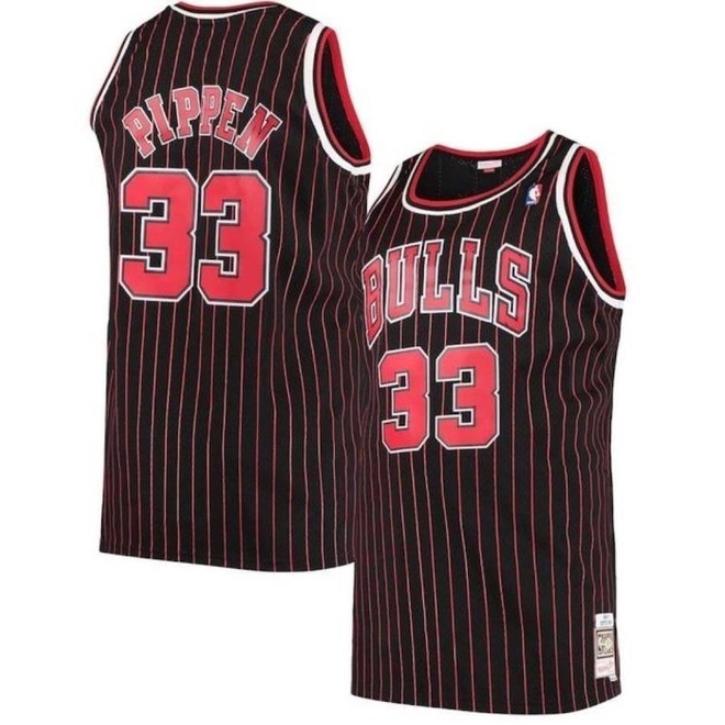 Camiseta Regata Mitchell & Ness Chicago Bulls Retro #33 Pippen Classic Listr - Masculina - Foto 1
