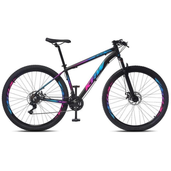 Bicicleta Aro 29 KRW R27 Alumínio - Freio a Disco - Câmbio Sunrun - 27 Velocidades - Unissex - Foto 1