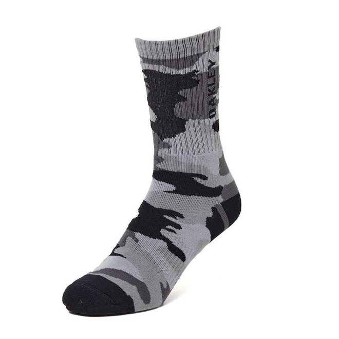 Meia Cano Alto Oakley Camo Crew Sock - Masculina - Foto 1