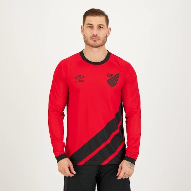Camisa do Athlético Paranaense Manga Longa I 2023 Umbro - Masculina - Foto 1