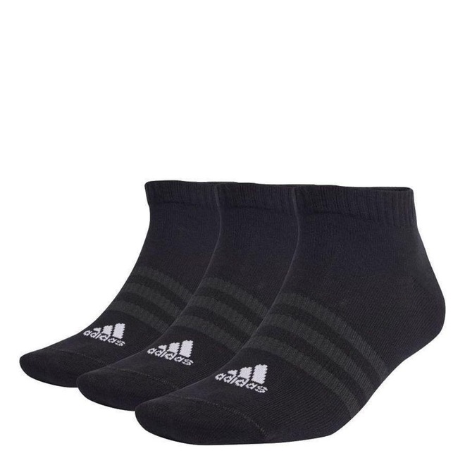 Kit Meias Cano Baixo adidas Sportswear No Show - 3 Pares - Unissex - Foto 1
