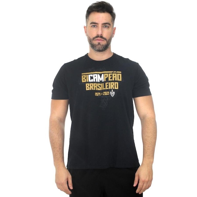 Camiseta do Atlético Mineiro Campeão Brasileiro Braziline - Masculina - Foto 1