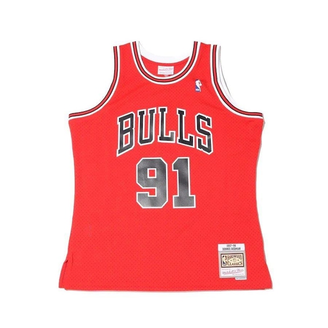 Camiseta Regata Mitchell & Ness Jersey Chicago Bulls Dennis Rodman 1997-1998 - Masculina - Foto 1