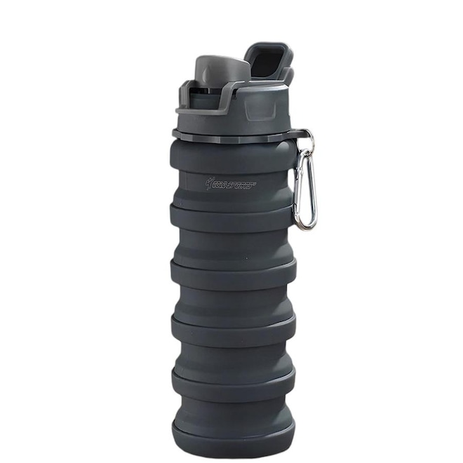 Garrafa Gold Sports Silicone Walk Retrátil Dobrável Portátil - 500ml - Foto 1