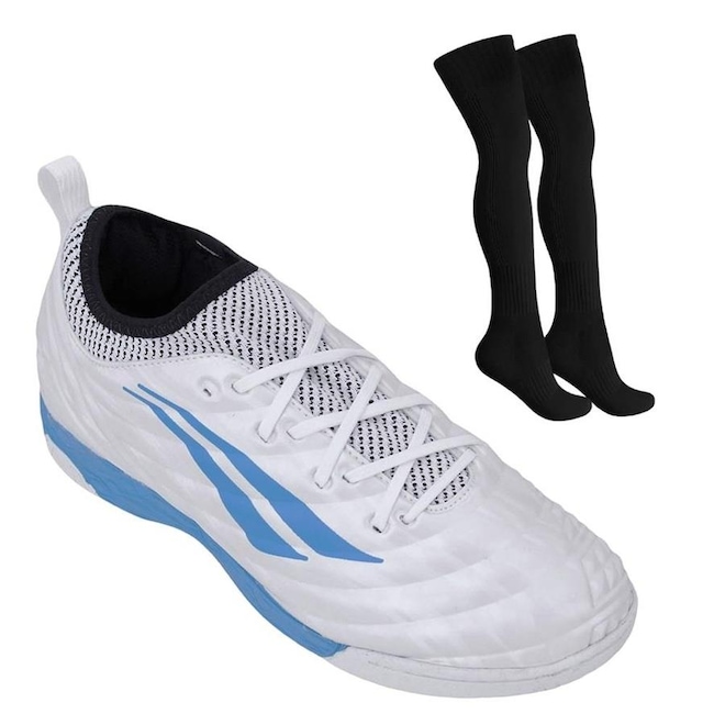 Chuteira de Futsal Penalty Brasil 70 Locker XXI - Adulto + Meião - Foto 1