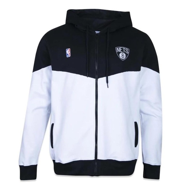 Jaqueta de Moletom com Capuz New Era Brooklyn Nets World - Masculina - Foto 1