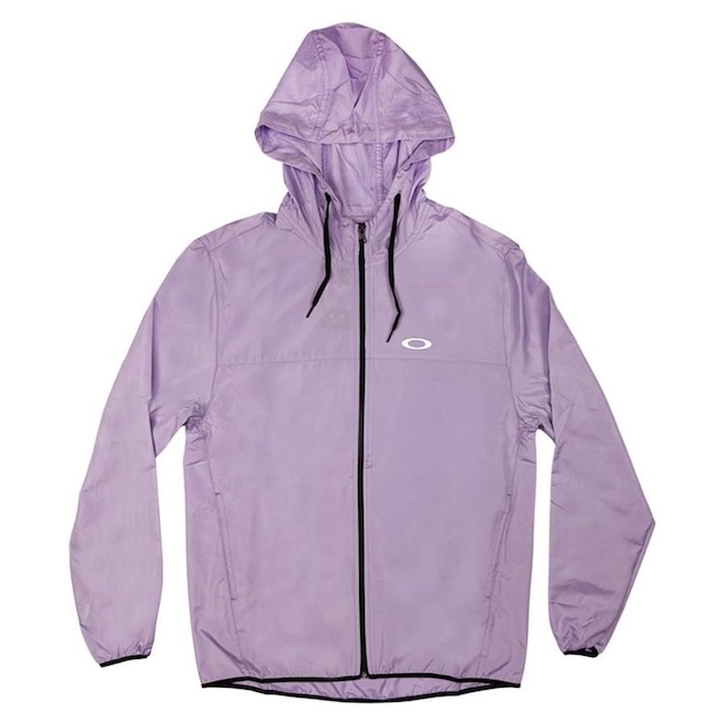 Jaqueta Corta Vento com Capuz Oakley Windbreaker Violet Fader - Masculina - Foto 1