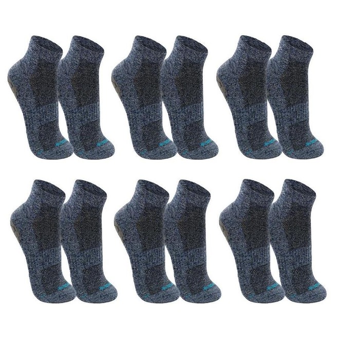 Kit Meia Sapatilha Pilates Lupo Antiderrapante - 6 Pares - Foto 1