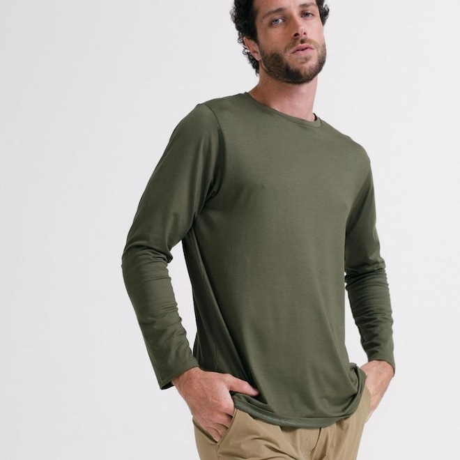 Camiseta Insider Tech Manga Longa - Masculina - Foto 1