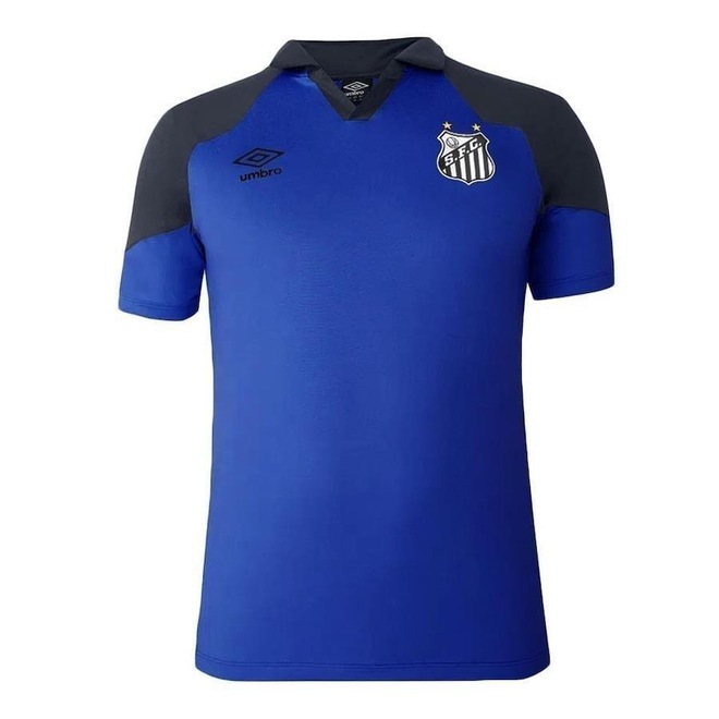 Camisa Pólo do Santos 2023 Umbro Viagem - Masculina - Foto 1