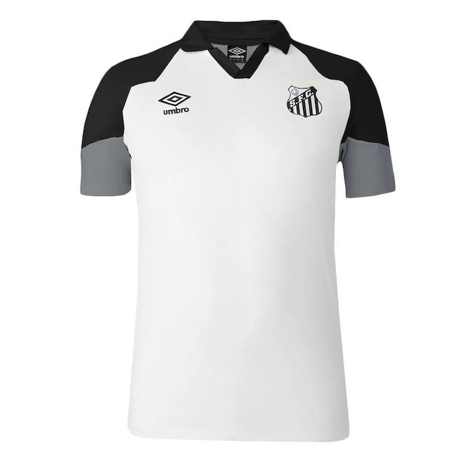 Camisa Pólo do Santos 2023 Umbro Viagem - Masculina - Foto 1
