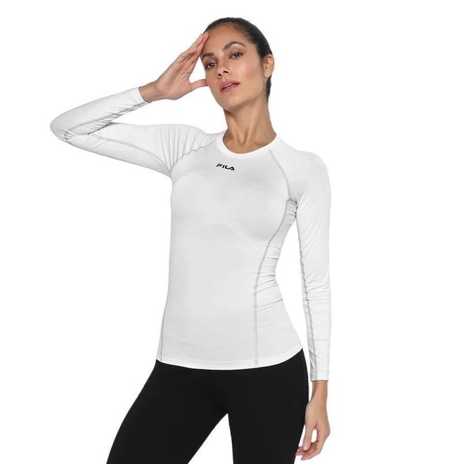 Blusão sem Capuz Fila Compress Skin II - Feminino - Foto 1