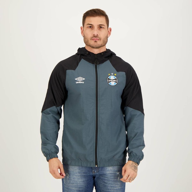 Jaqueta do Grêmio com Capuz Viagem 2023 Umbro - Masculina - Foto 1