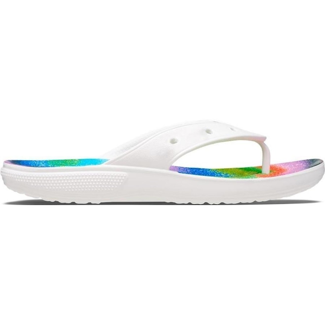 Chinelo Crocs Classic Spary Dye Flip - Unissex - Foto 1