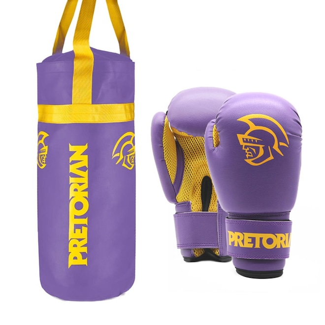Kit de Lutas Pretorian Boxe e Muay Thai com Saco de Pancada + Luvas 2 - Infantil - Foto 1