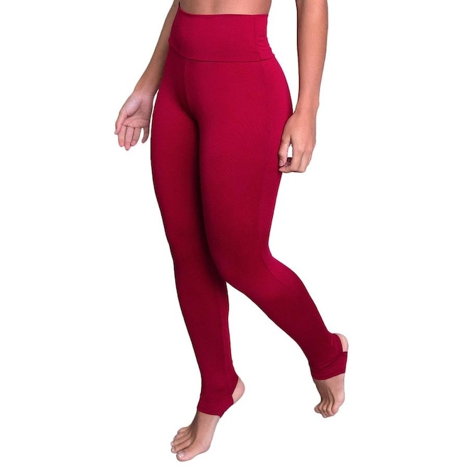 Calça Legging MVB Modas Pezinho Suplex Cintura Alta - Feminina - Foto 1