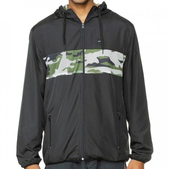 Jaqueta Corta Vento com Capuz Oakley Dispatch - Masculina - Foto 1