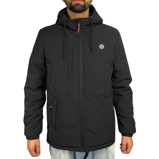Jaqueta com Capuz Hurley Strong - Masculina - Foto 1