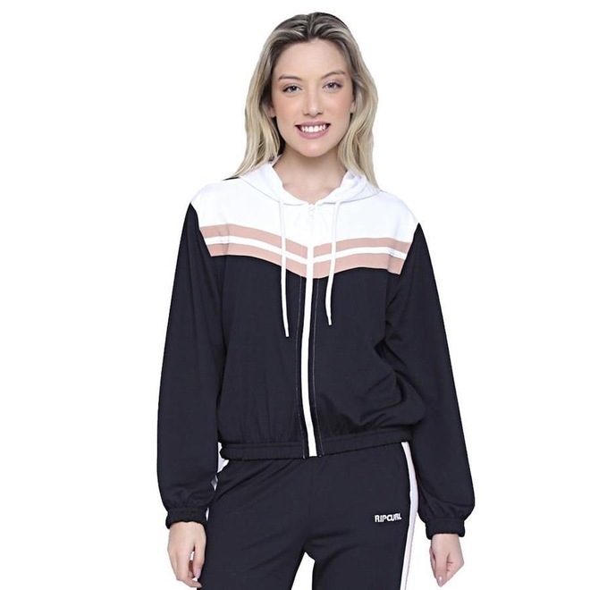 Blusão de Moletom com Capuz Rip Curl Run Swin Surf Fleece - Feminino - Foto 1